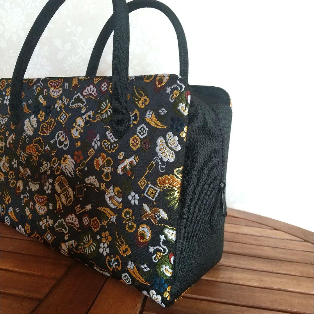 ◆中古品 宝尽くし 利休バッグ 黒