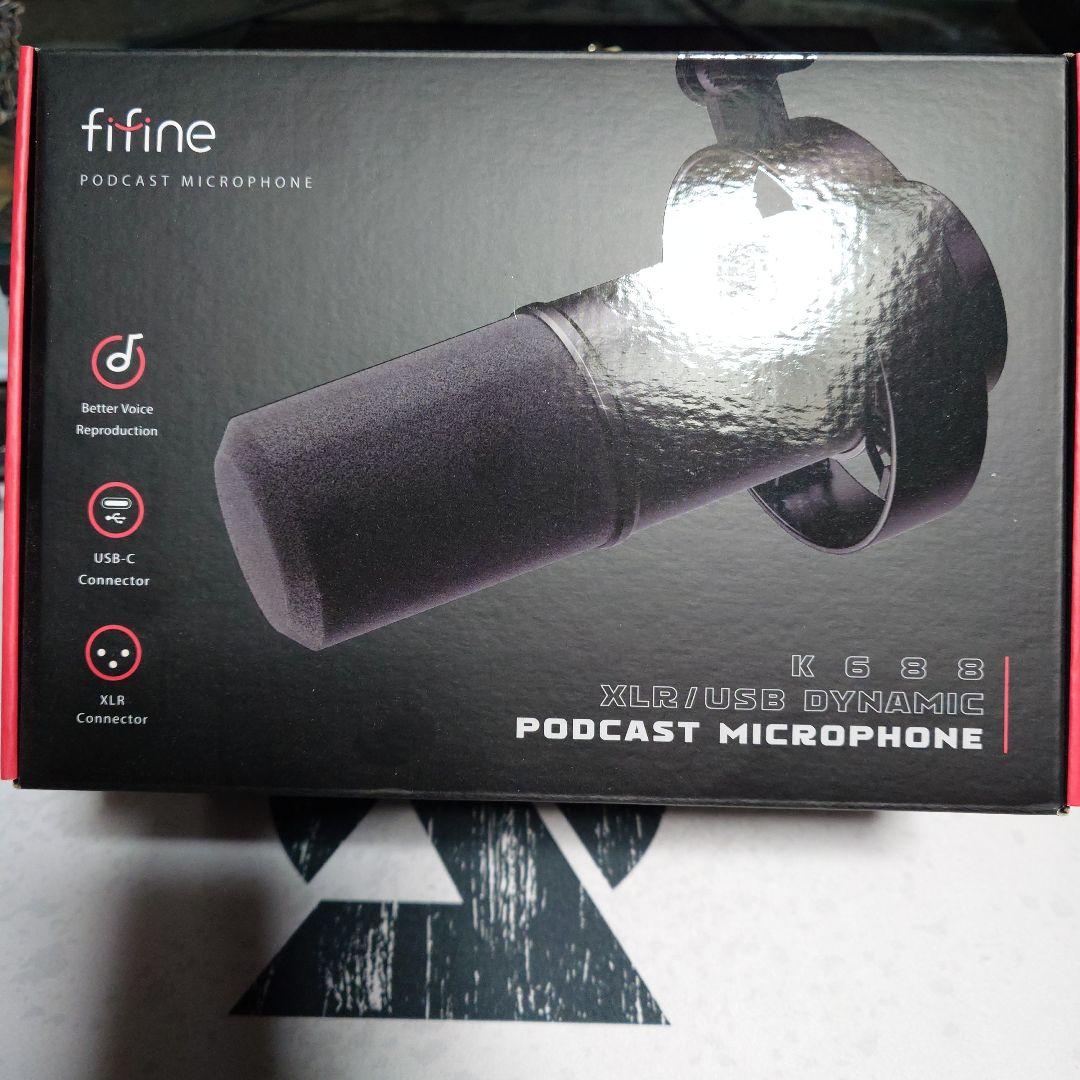 【限定値下】fifine K688 マイク、キャノンケーブル、マイクアームセット