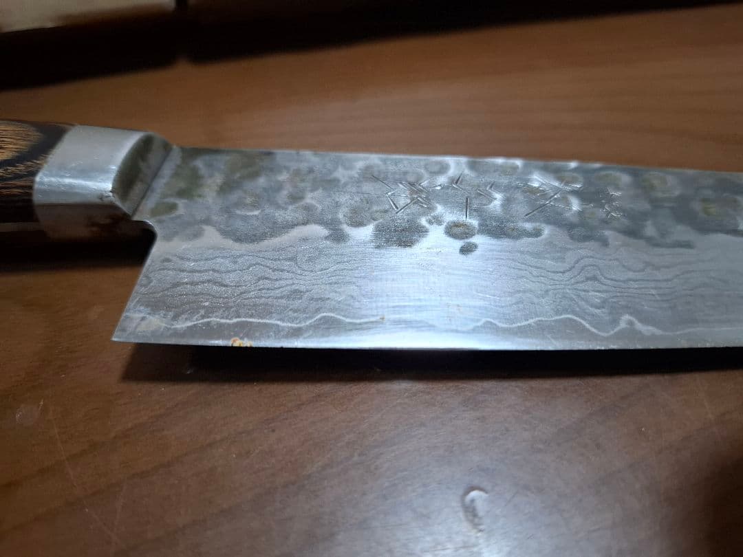 紋三郞　万能包丁 三徳包丁 全長30.7 刃渡り18.5cm 高級庖丁