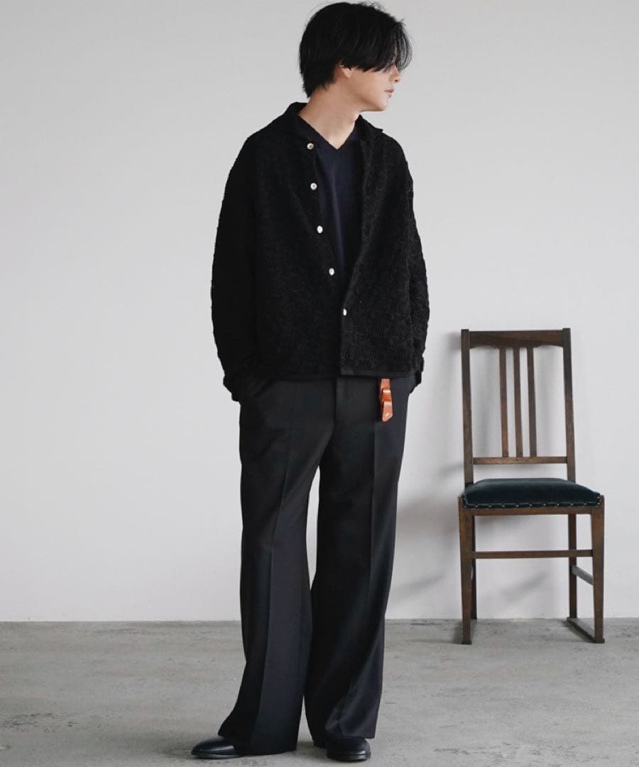 Llife KERSEY FLARE SLACKS Lサイズ