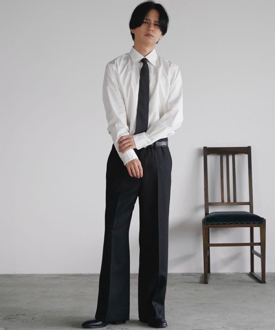 Llife KERSEY FLARE SLACKS Lサイズ