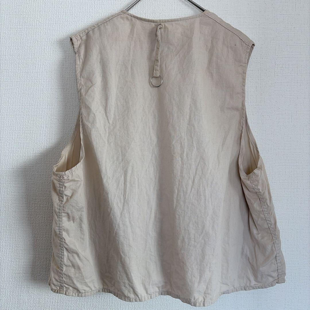WORLD FAMOUS Fishing Vest 【XL】ベージュ　ベスト