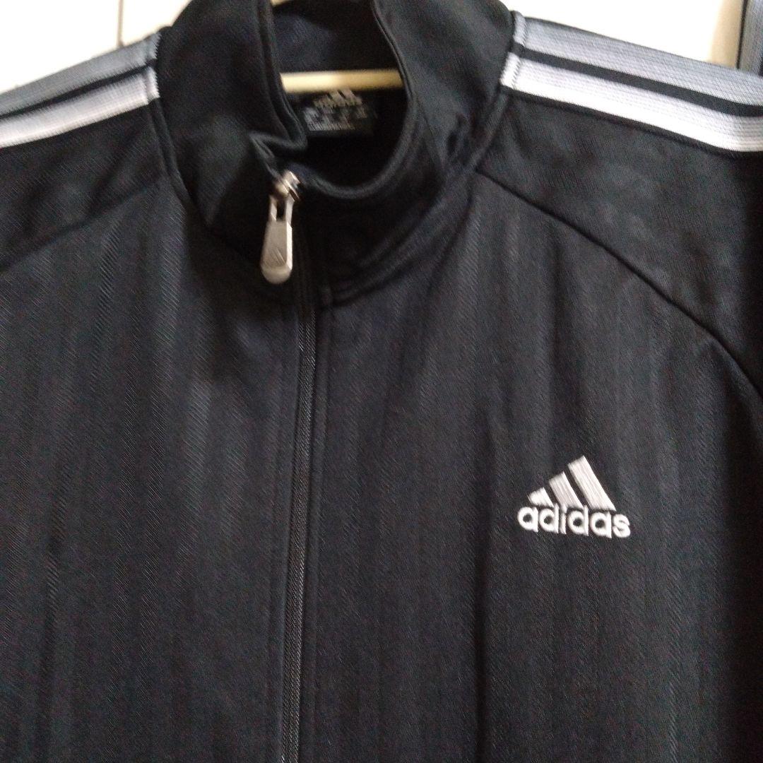 【adidas 】ブラックジャージ上下（サイズ違い）セット