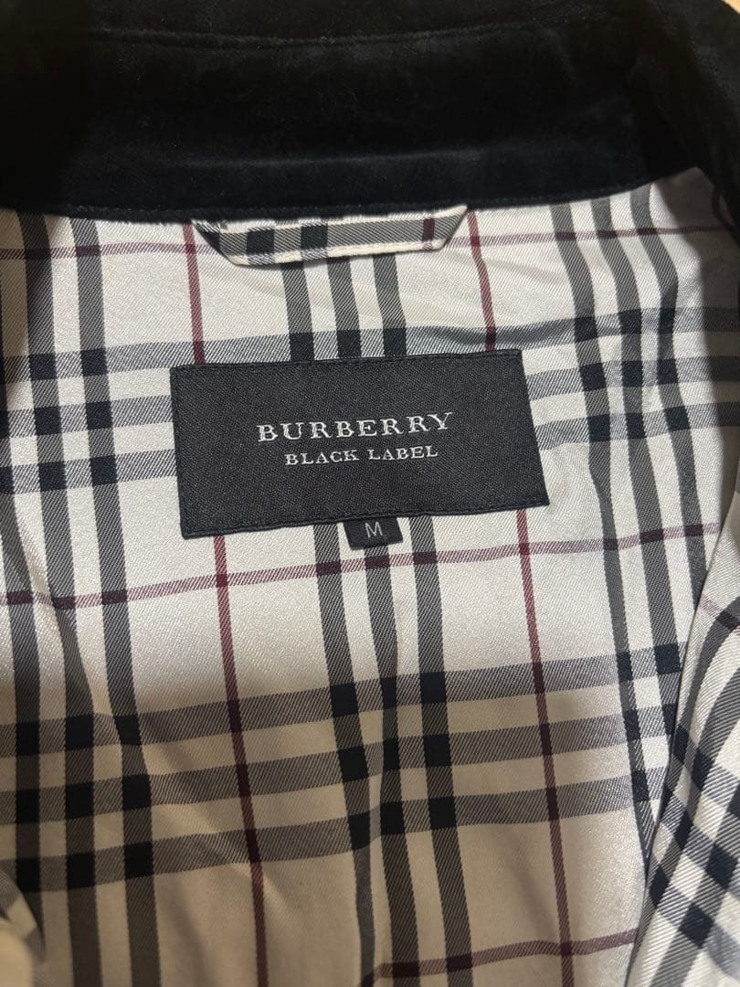BURBERRY BLACK LABEL シャドーベロア ジャケット　Mサイズ