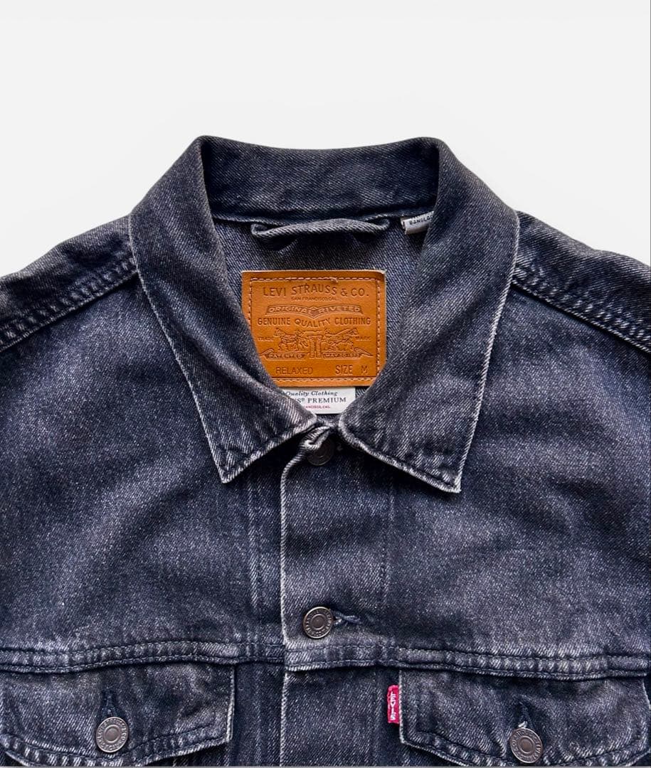 Levi's 後染めブラック　トラッカージャケット　Gジャン