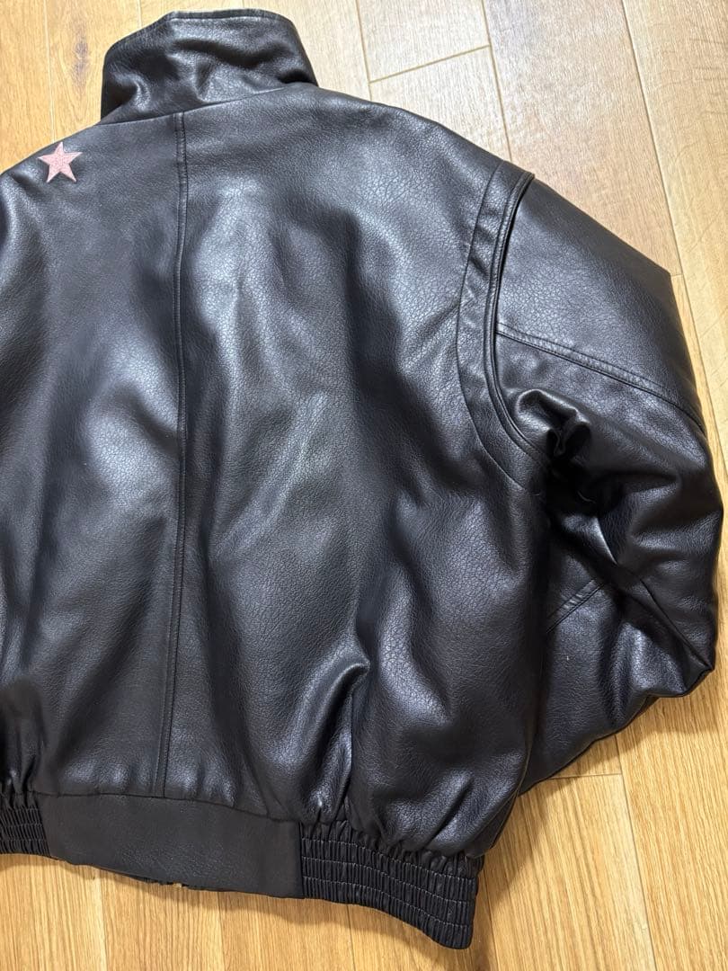【美品】Xrage ジョジョ　空条承太郎 エコレーザージャケット