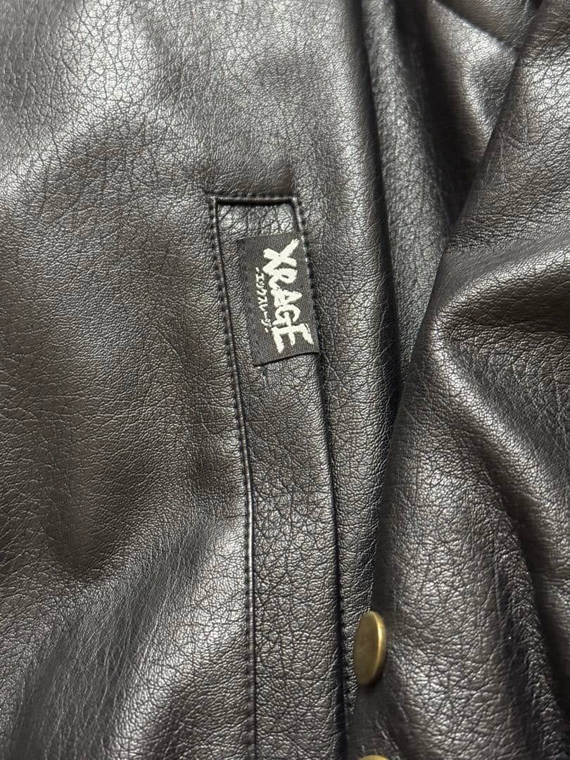 【美品】Xrage ジョジョ　空条承太郎 エコレーザージャケット