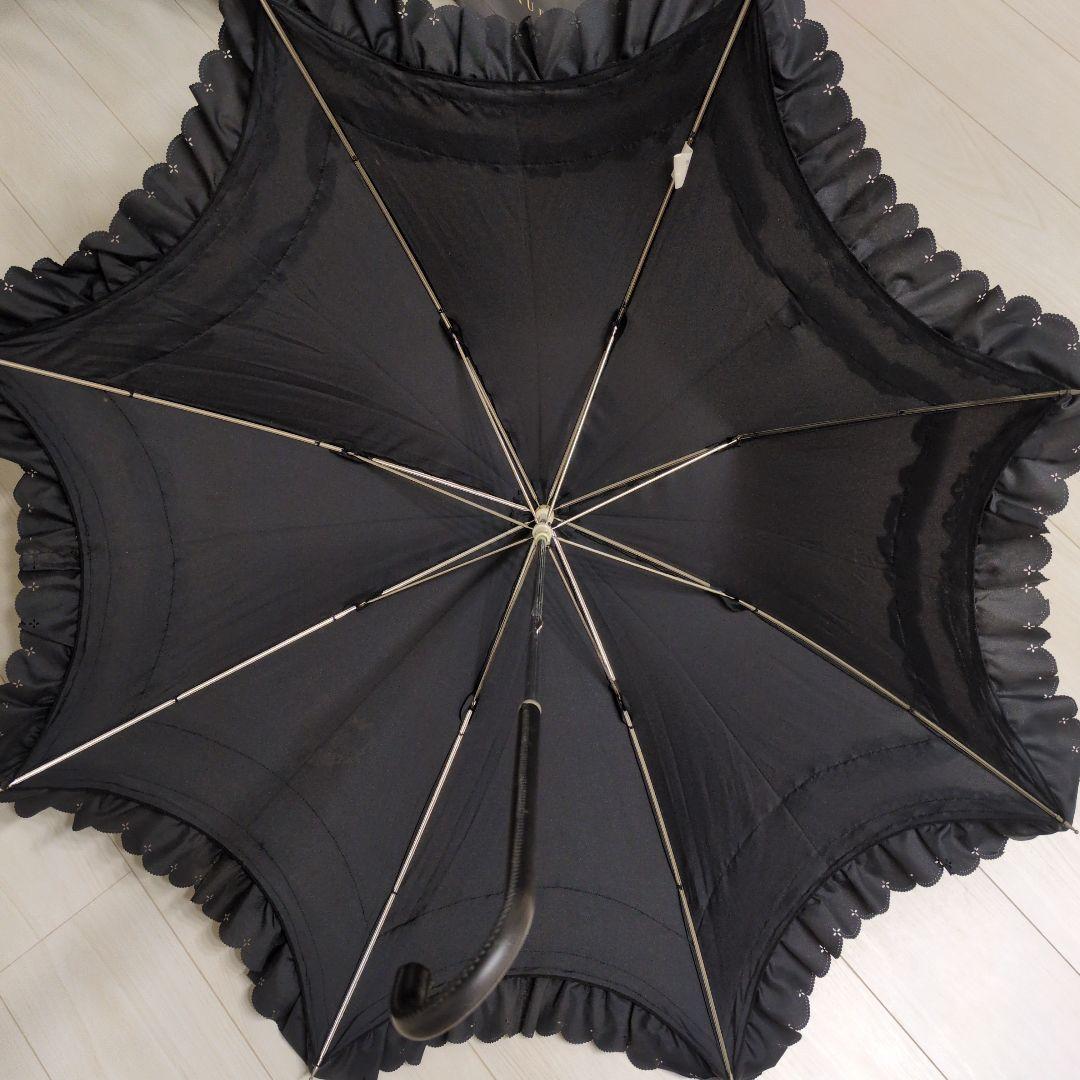 ベイビー　ロリータ　フリル付き黒日傘