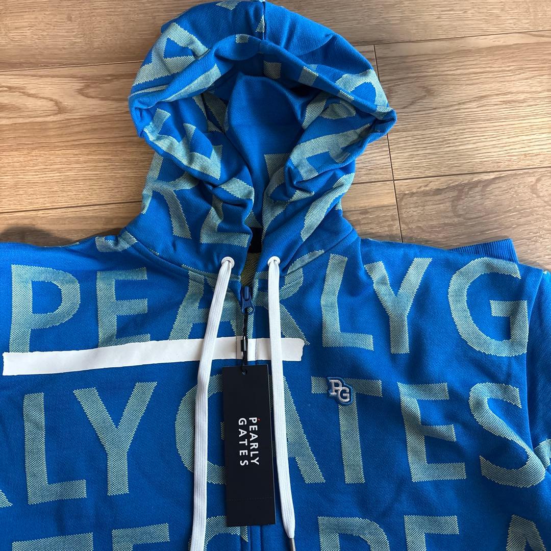 【新品　未使用】PEARLY GATES フルジップフーディ XL ブルー