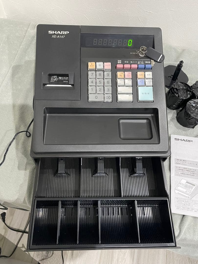 【美品】SHARP XE-A147 電子レジスター 黒