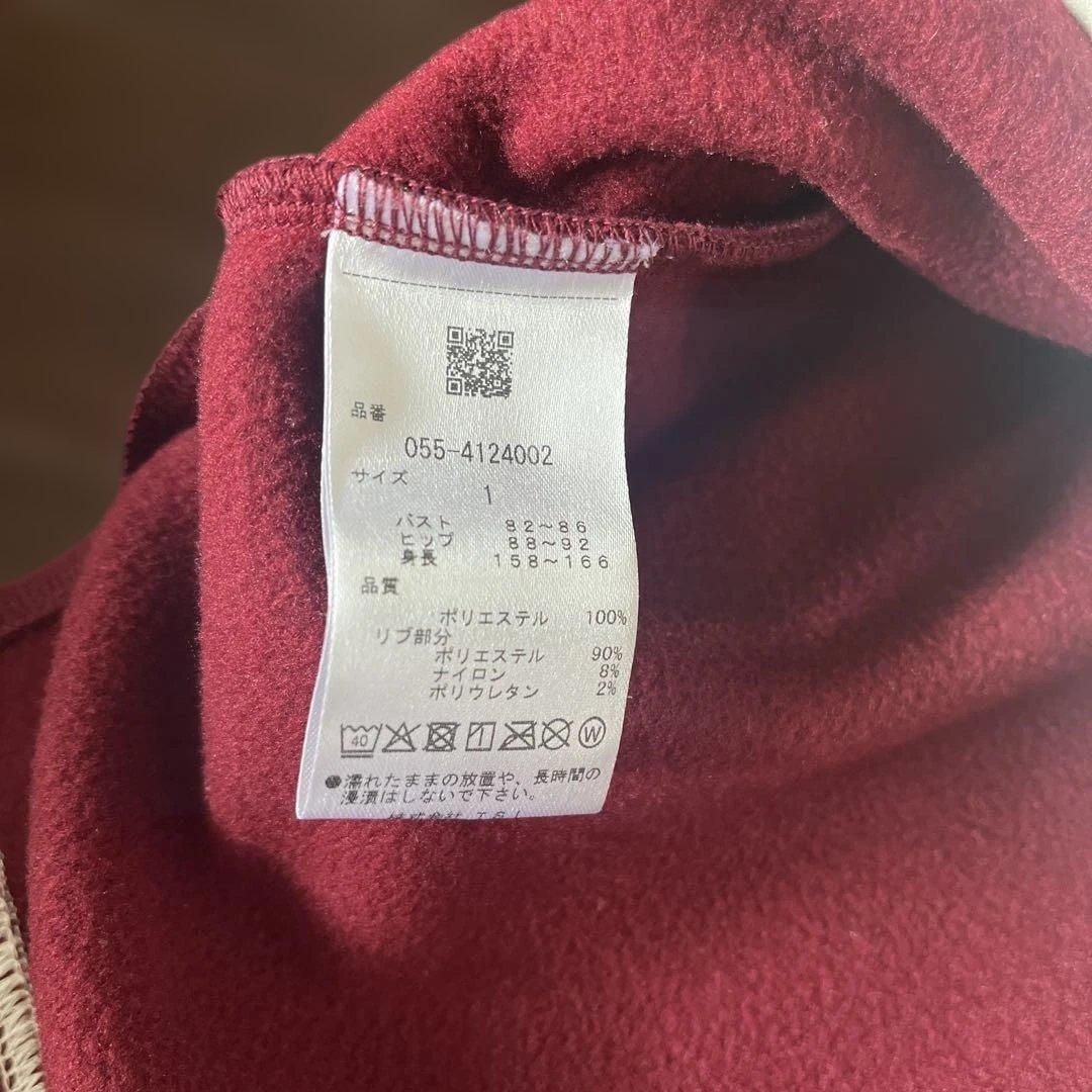 パーリーゲイツ30/-ドライMIX裏起毛バイカラーワンピースサイズ1