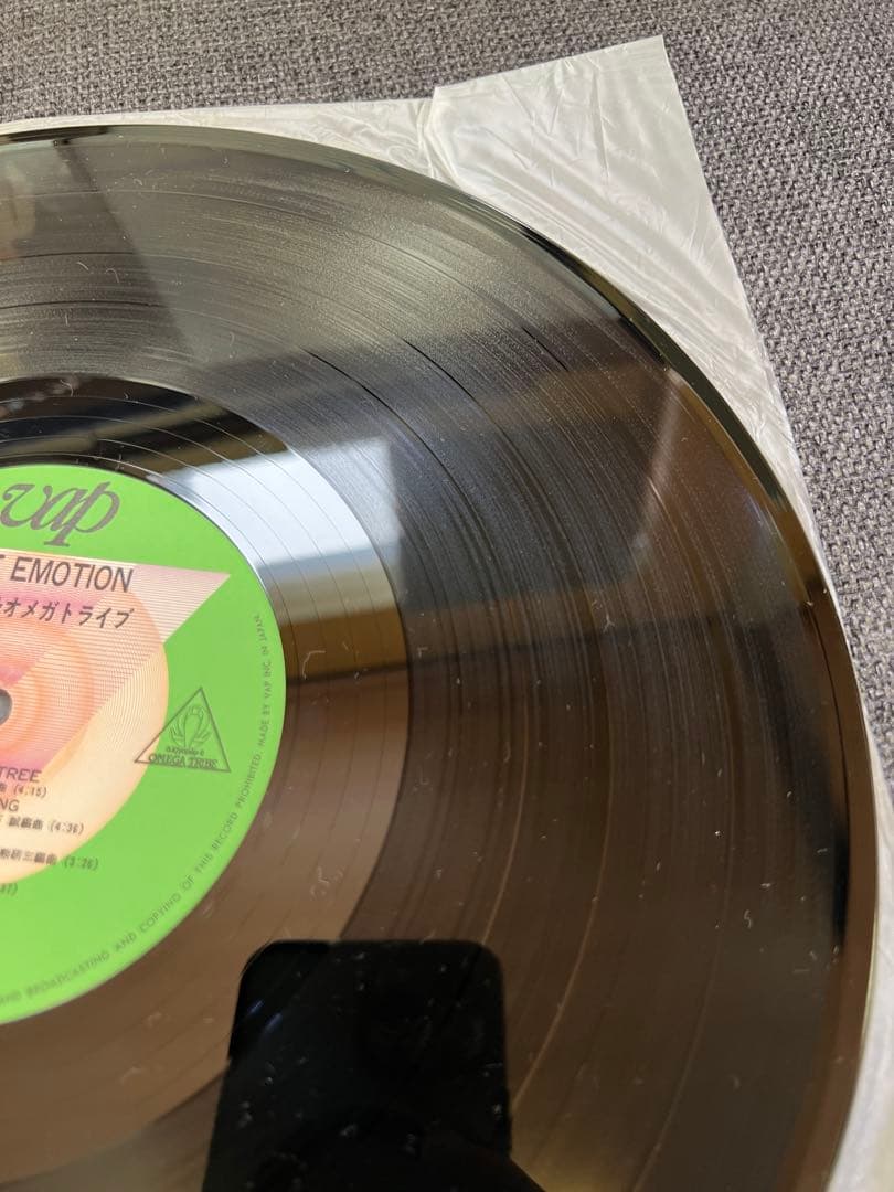 杉山清貴&オメガトライブ LIVE EMOTION 帯付　レコード1986年