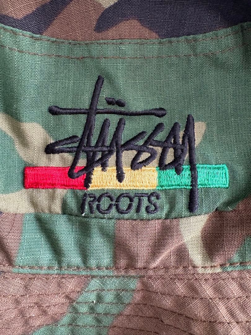 old stussy バケットハット usa製 カモフラ ラスタ