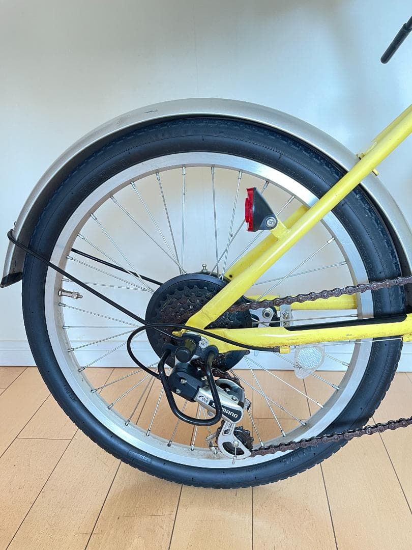 折りたたみ自転車 Folikeシマノ6段変速 20インチ LEDランプ　引取専用