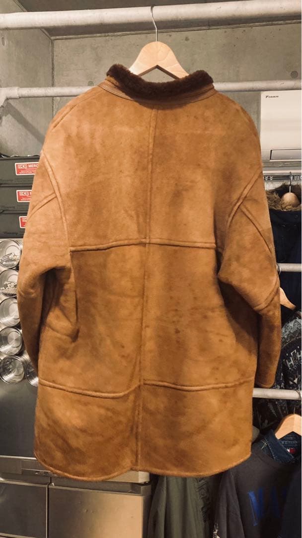 s*g様 TANNED INPELSA 本革 ムートン レザーボアランチコート