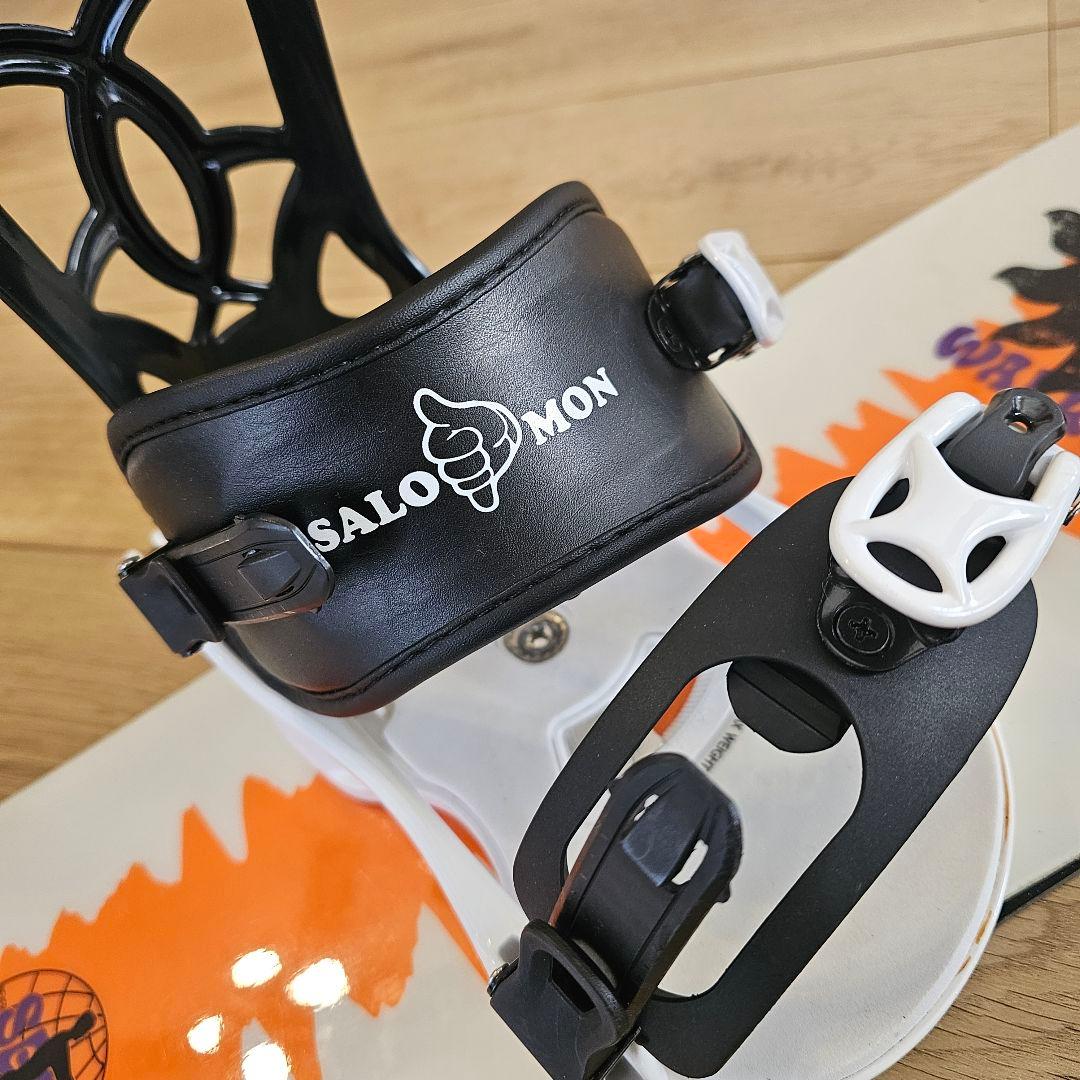 SALOMON 3点セット スノーボード 板 キッズ 90cm Barton