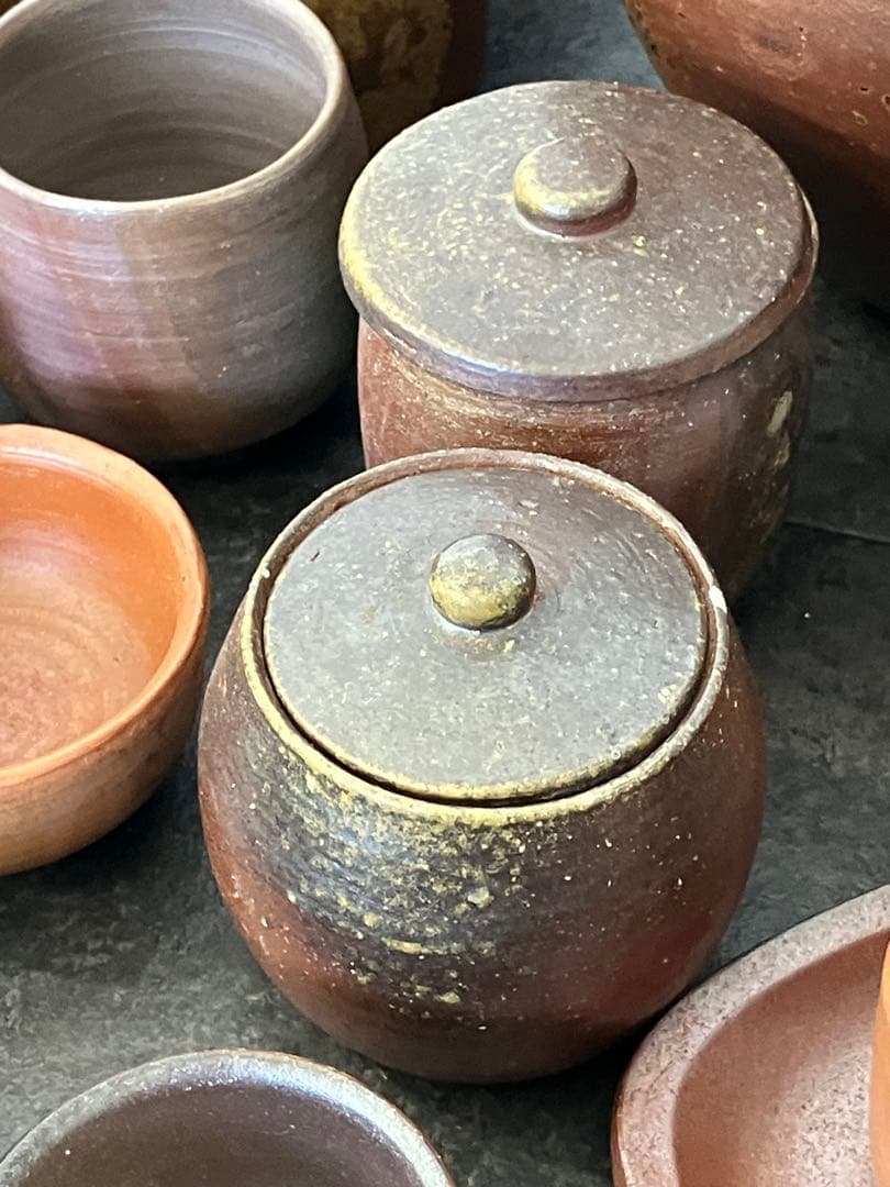 備前焼 おまとめセット 花瓶 壺 湯呑み お皿 陶器　お猪口　ぐい呑み