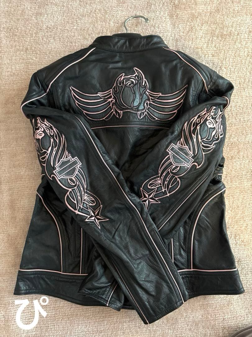 HARLEY-DAVIDSON ブラック ライダースジャケット