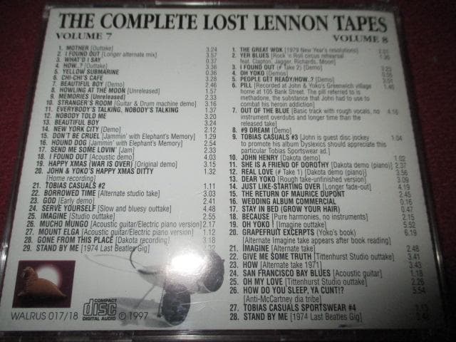 john lennon lost lennon (WALRUS盤送料込み!!)