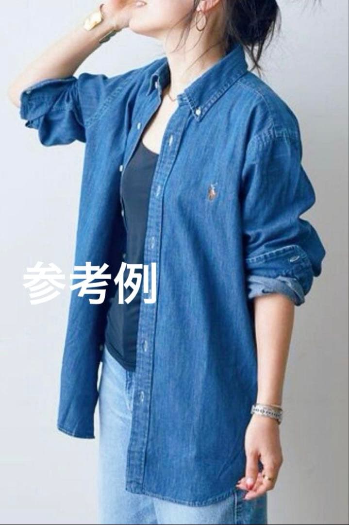 【定番】Ralph Lauren ボタンダウン デニム シャツ ダンガリー