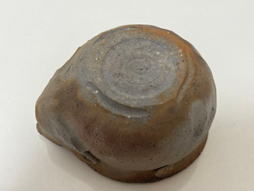 ⑯備前焼 宝瓶 登り窯 蟹 カニ かに 手びねり 急須