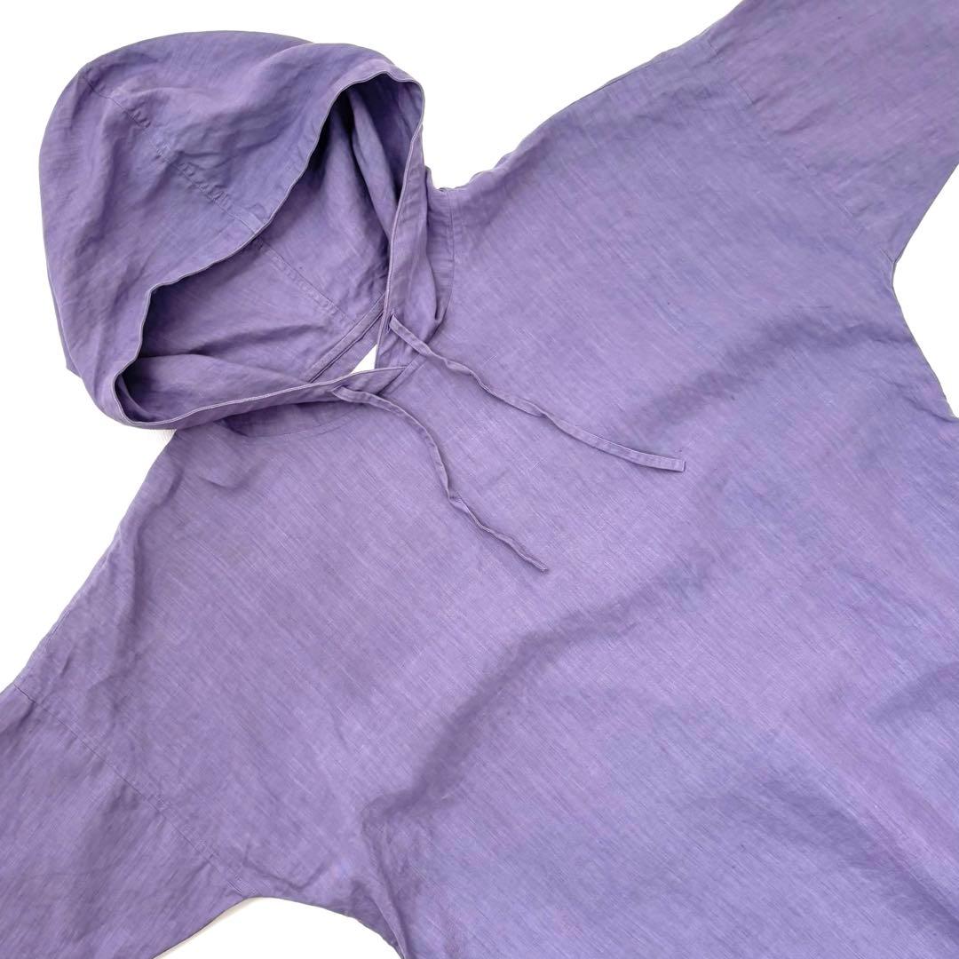 wafu. わふ リネンパーカーワンピース