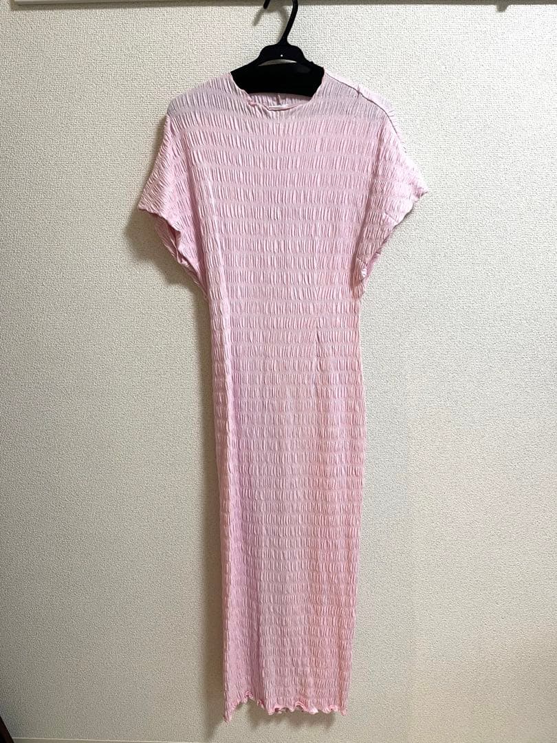 ワンピース meer. SHIRRING FRENCH SLEEVE DRESS