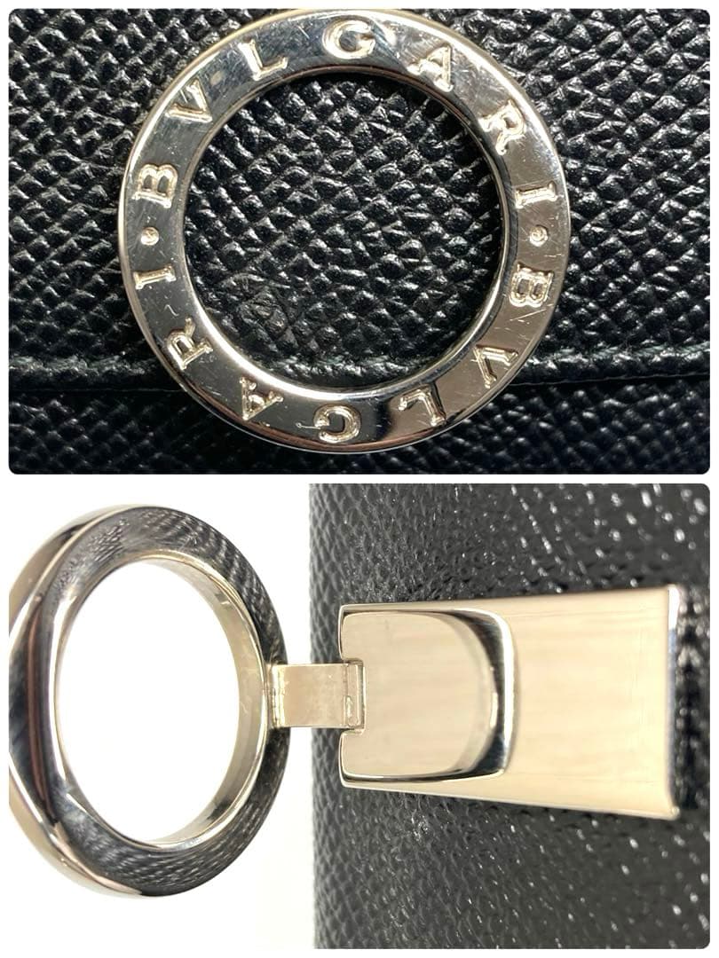 美品　BVLGARI ブルガリ　ビーゼロワン　6連キーケース　ブラック　箱付き