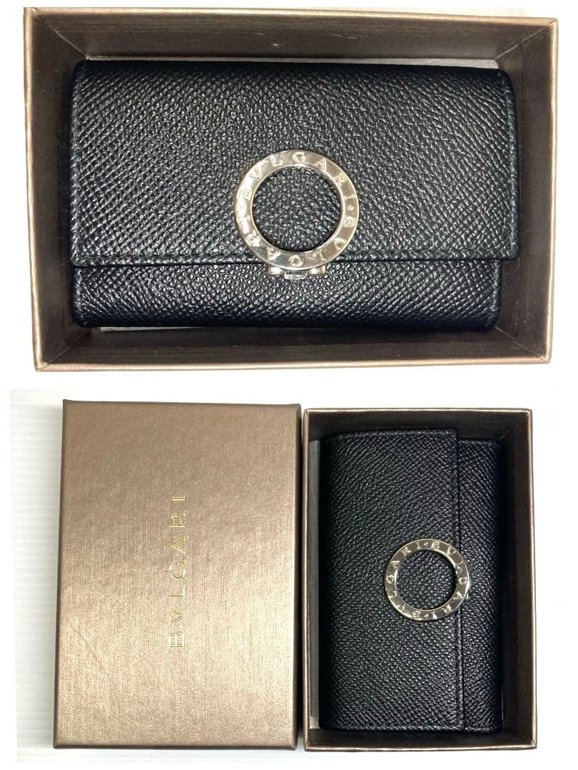美品　BVLGARI ブルガリ　ビーゼロワン　6連キーケース　ブラック　箱付き