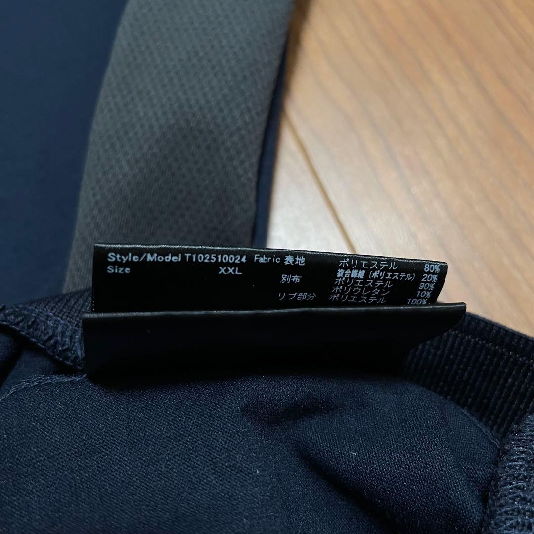 新品　2025モデル　TFW49 モックネック　Tシャツ ネイビー　XXLゴルフ