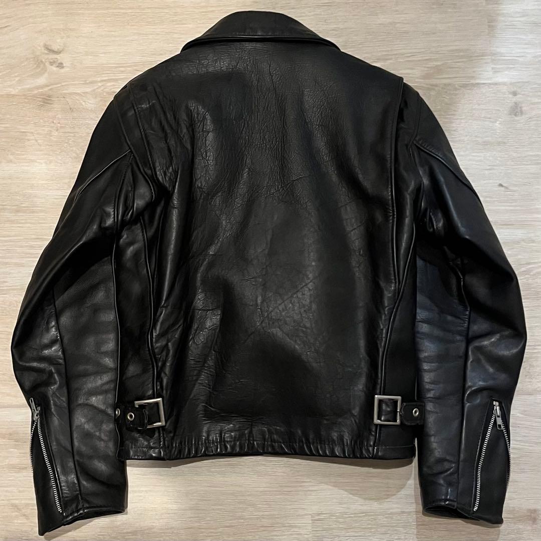 極美品 Schott 643E ライナー付シングルライダース Size34