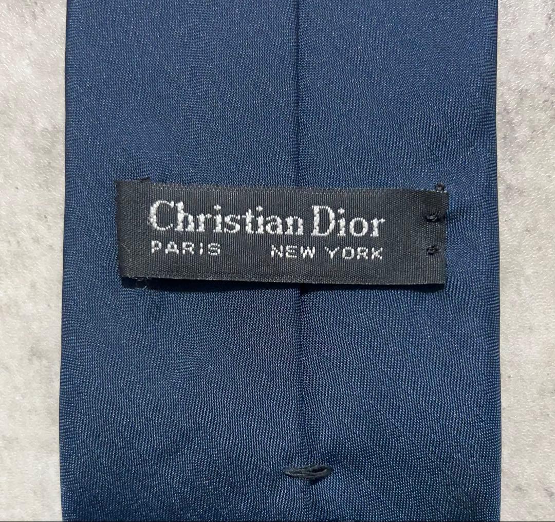 極美品 Christian Dior ネクタイ ソリッド ワンポイント
