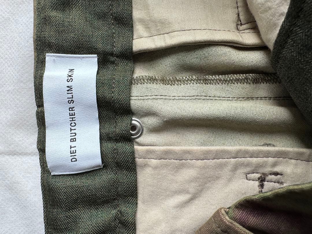 DIET BUTCHER SLIM SKIN 19AW ボンテージパンツ