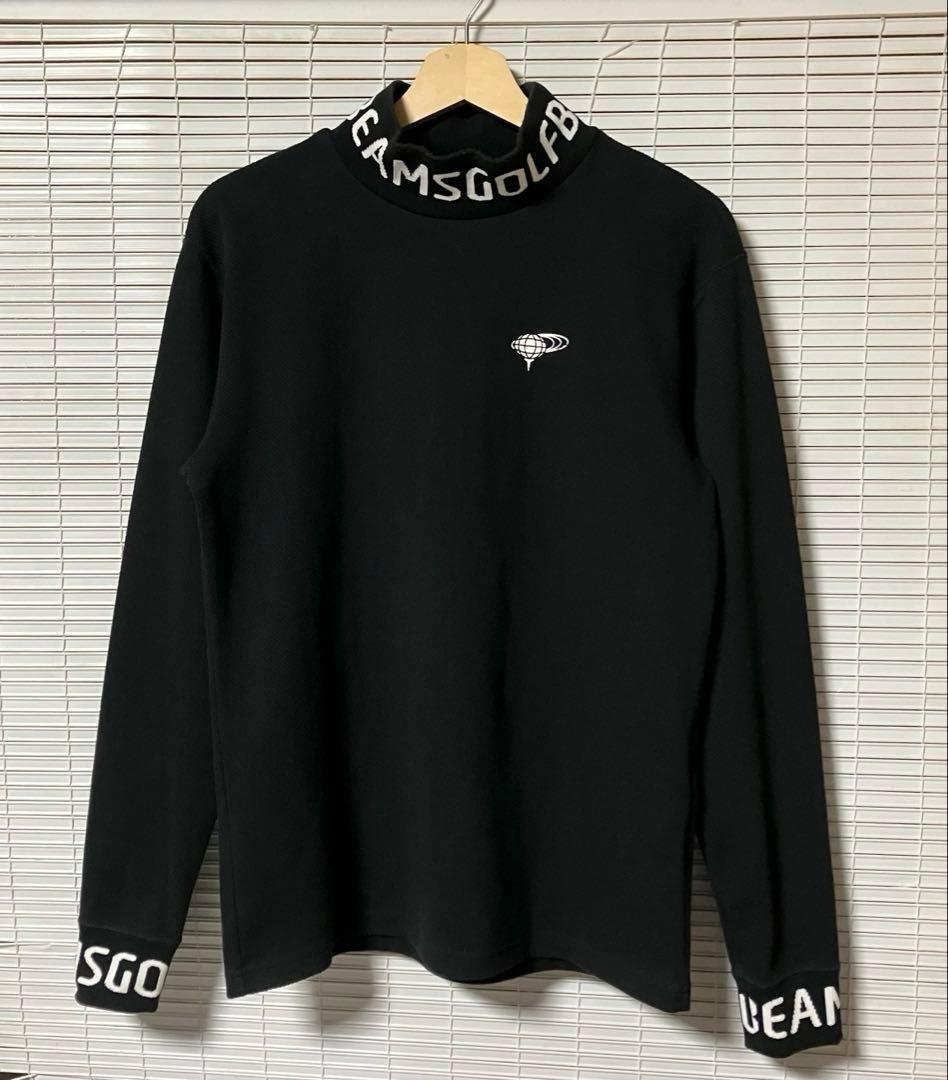 BEAMS GOLF ORANGE LABEL / リブロゴ モックネックシャツ