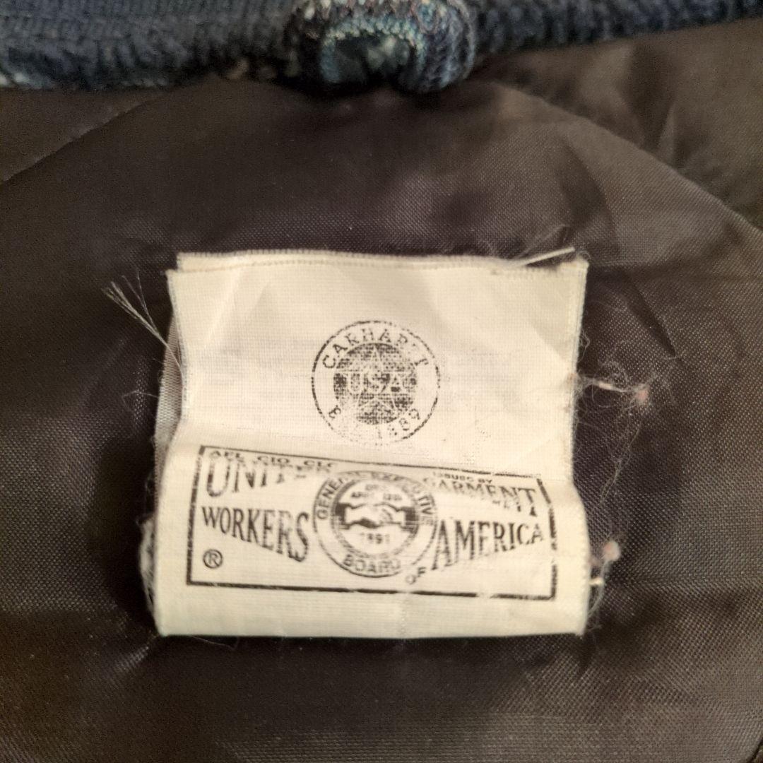 90s 腰ゴム Carhartt 米国製 ベスト カーハート ビンテージ