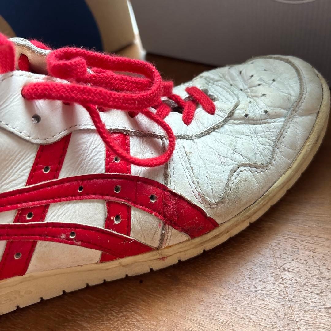 ASICS TIGER ハイカットシューズ ホワイト/レッド
