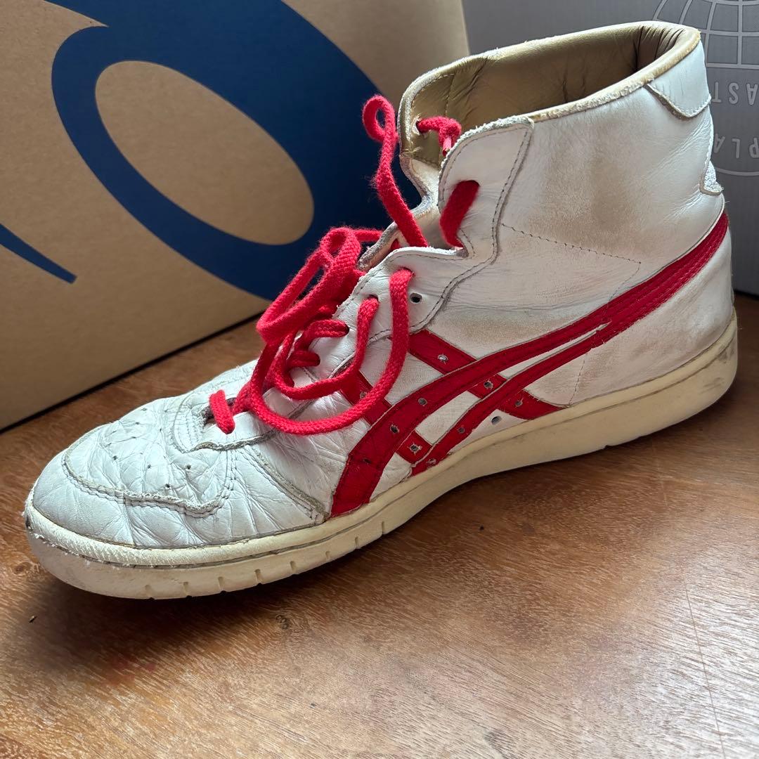 ASICS TIGER ハイカットシューズ ホワイト/レッド