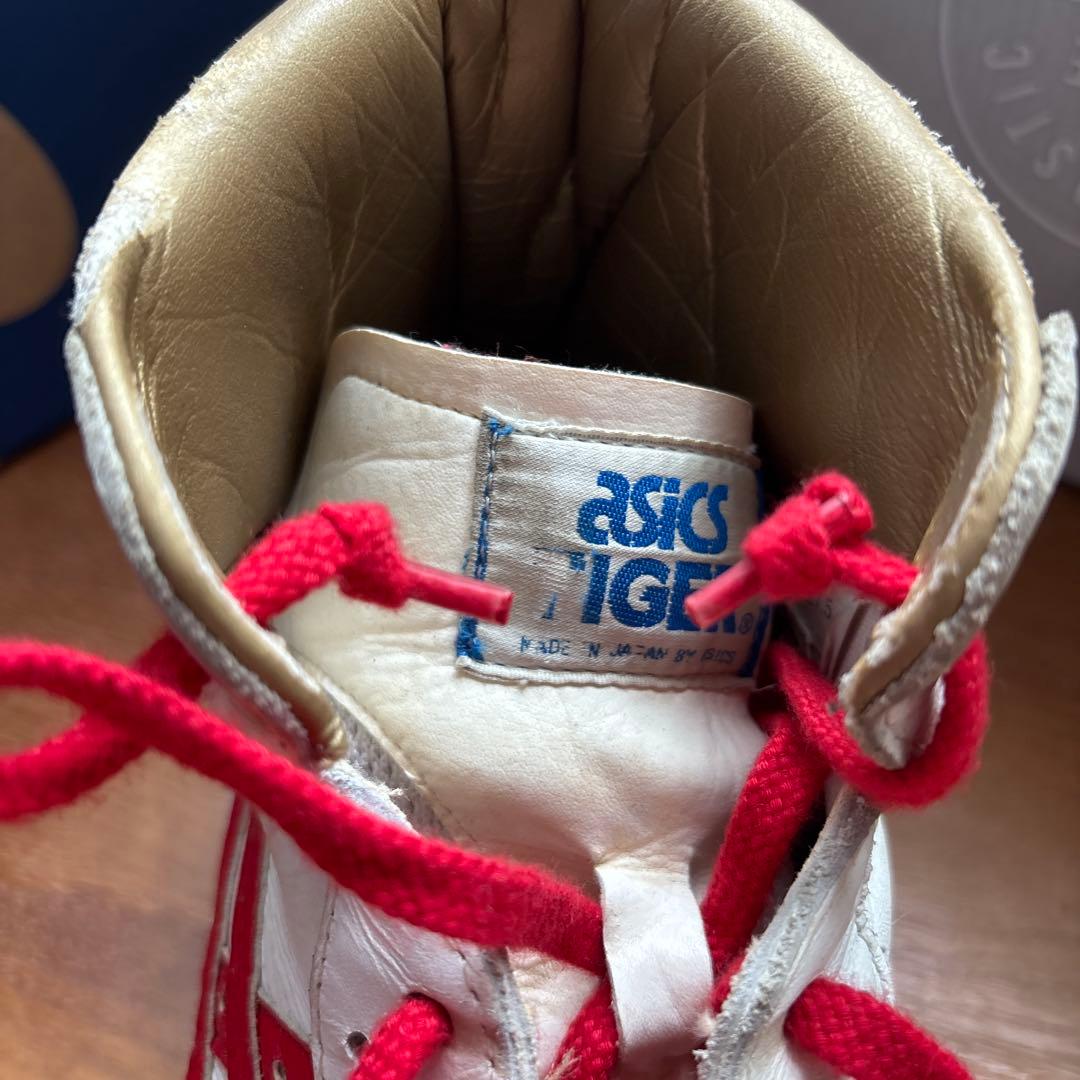 ASICS TIGER ハイカットシューズ ホワイト/レッド