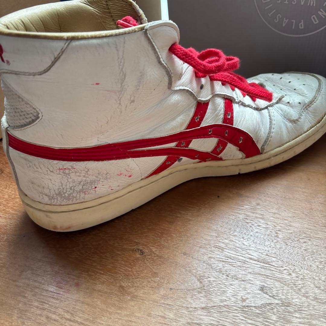 ASICS TIGER ハイカットシューズ ホワイト/レッド