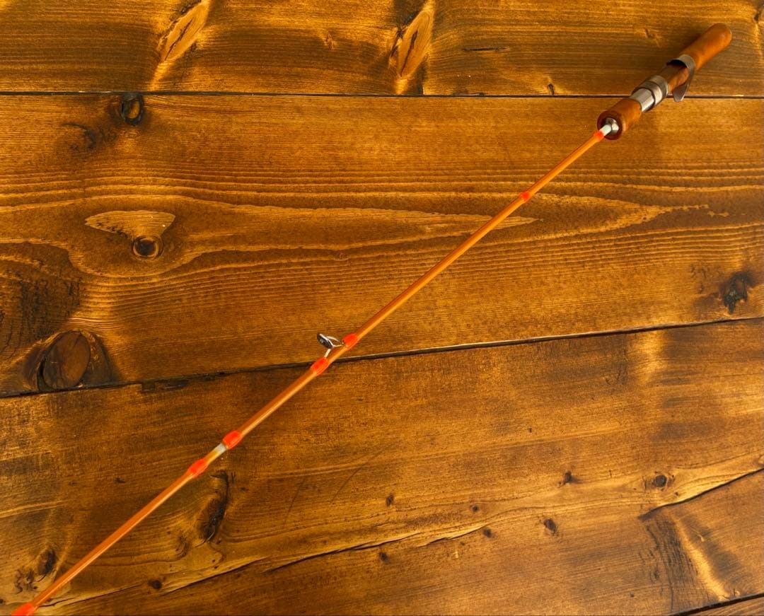 4ft7inch 超軽量　トラウトロッド　ベイトロッド　黄金樟木　グラスロッド