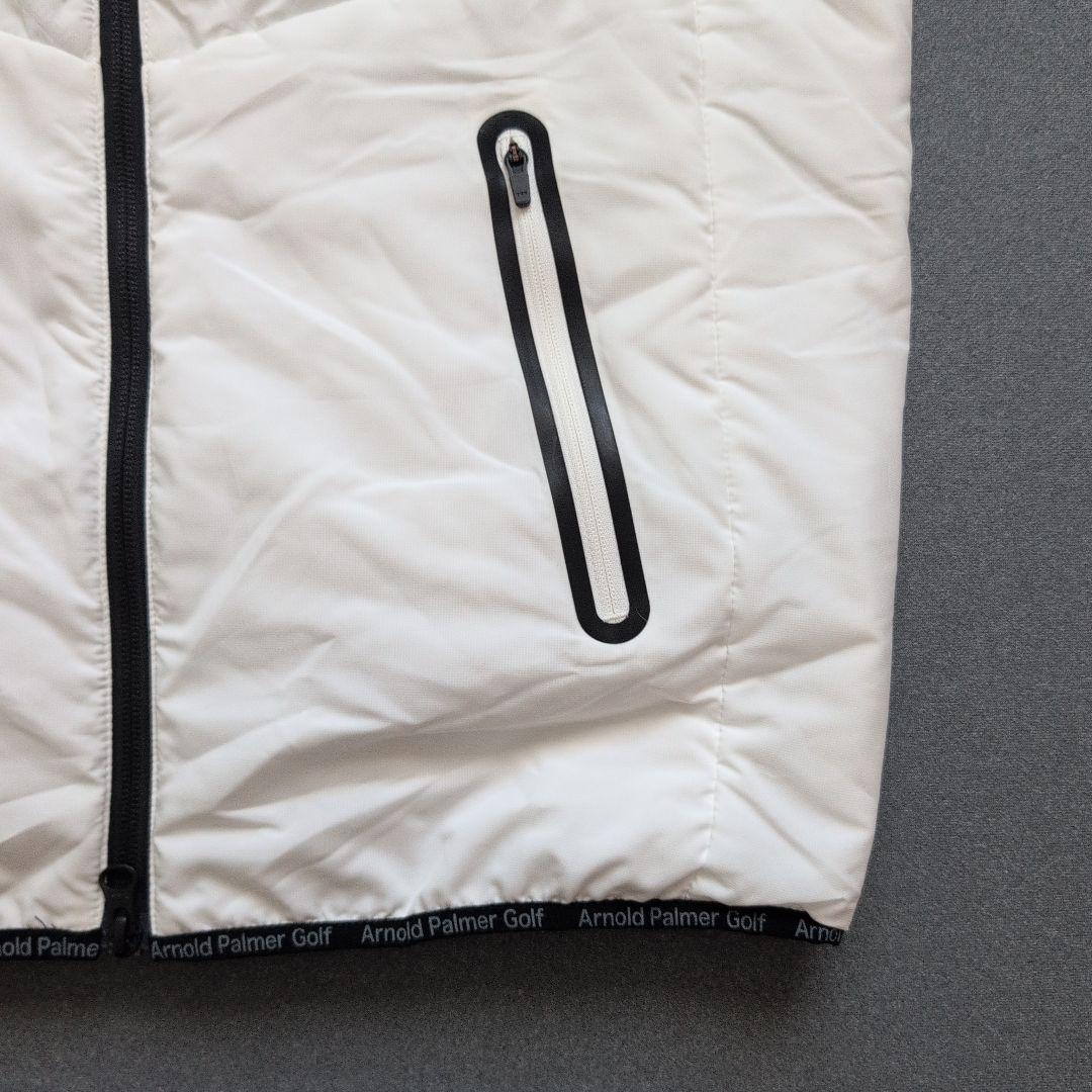 【極美品】アーノルドパーマーゴルフ　軽量フルジップダウンベスト　白