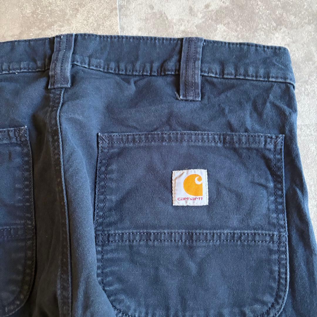 Carhartt RELAXED FIT ワークパンツ W34 L32 ネイビー