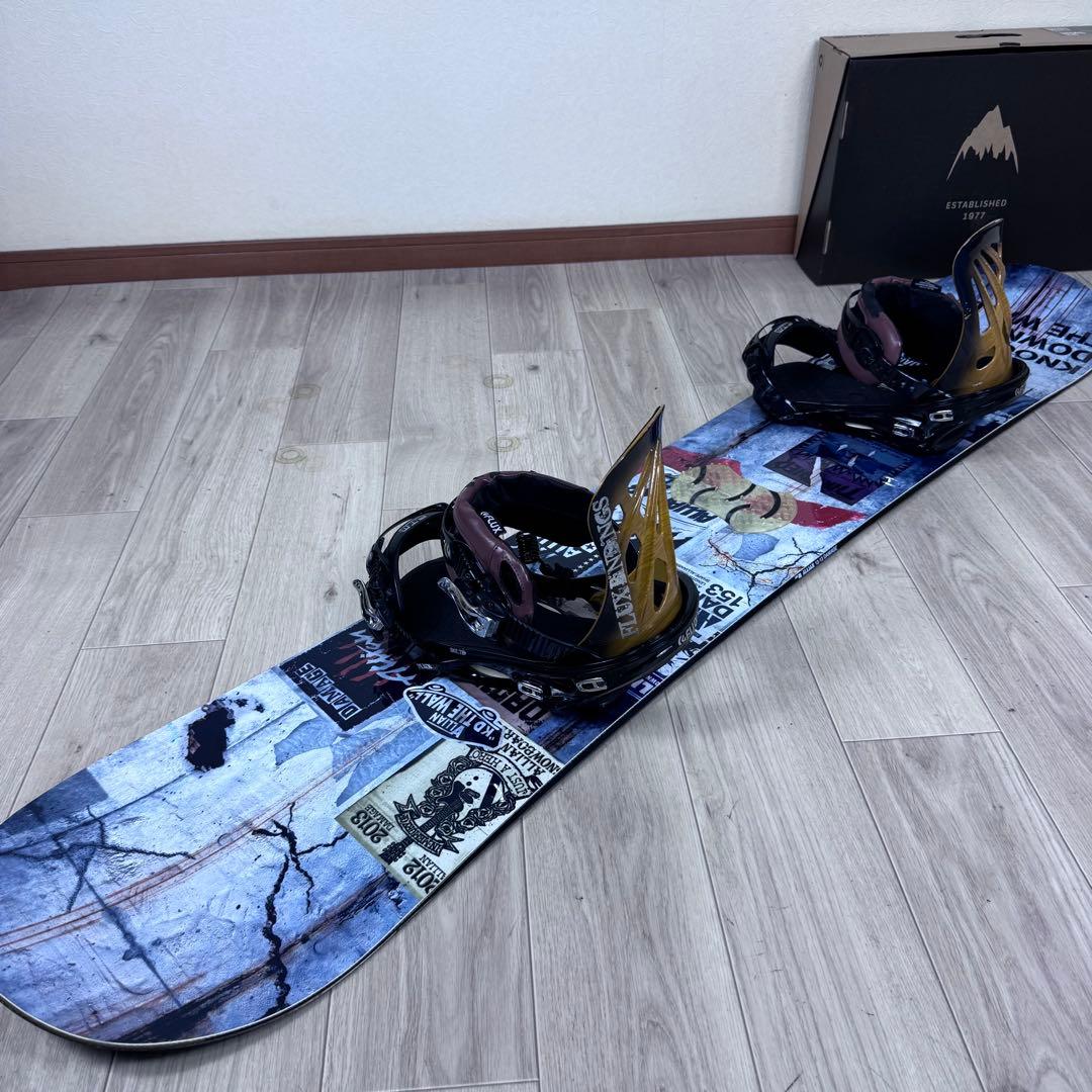 ALLIAN DAMAGE 153cm FLUX GS スノーボードセット
