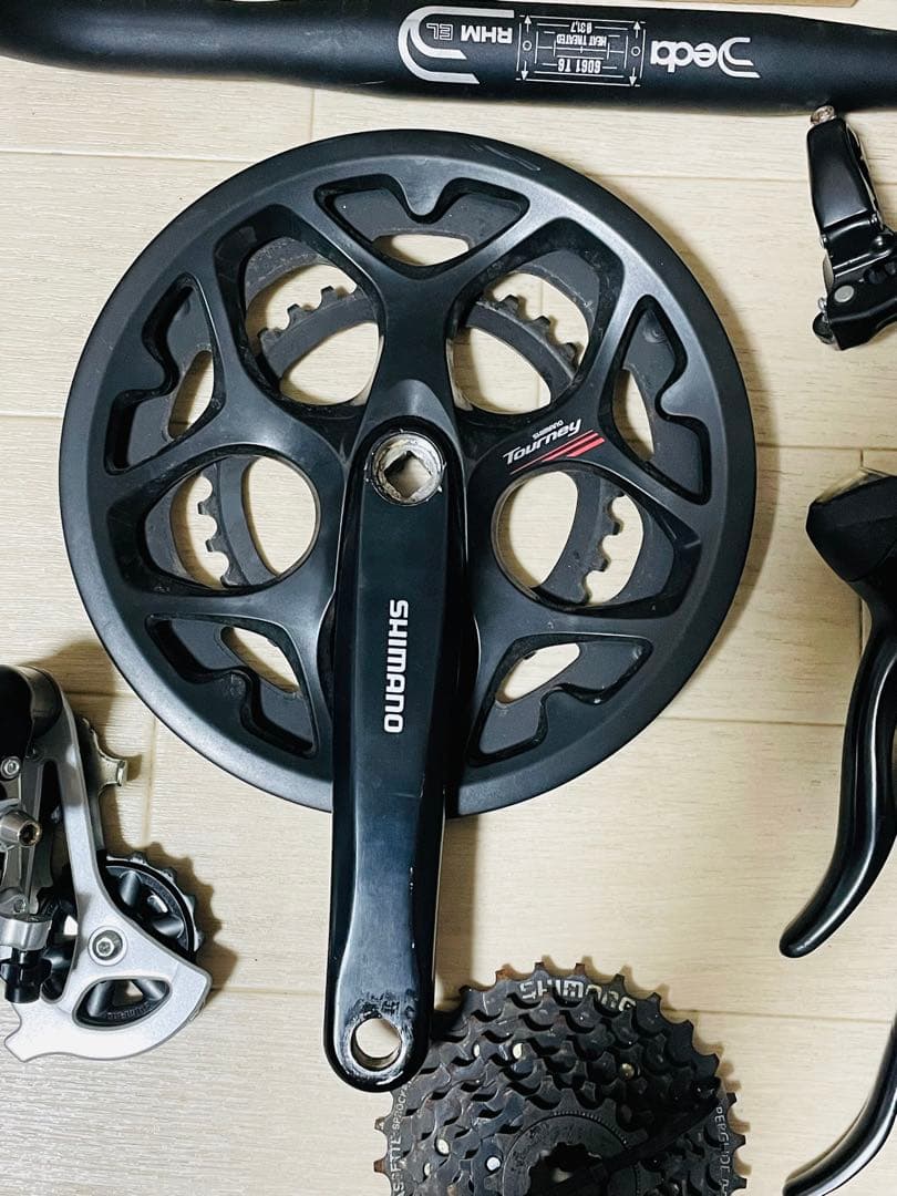 SHIMANO Tourney 含む ロードバイク パーツセット