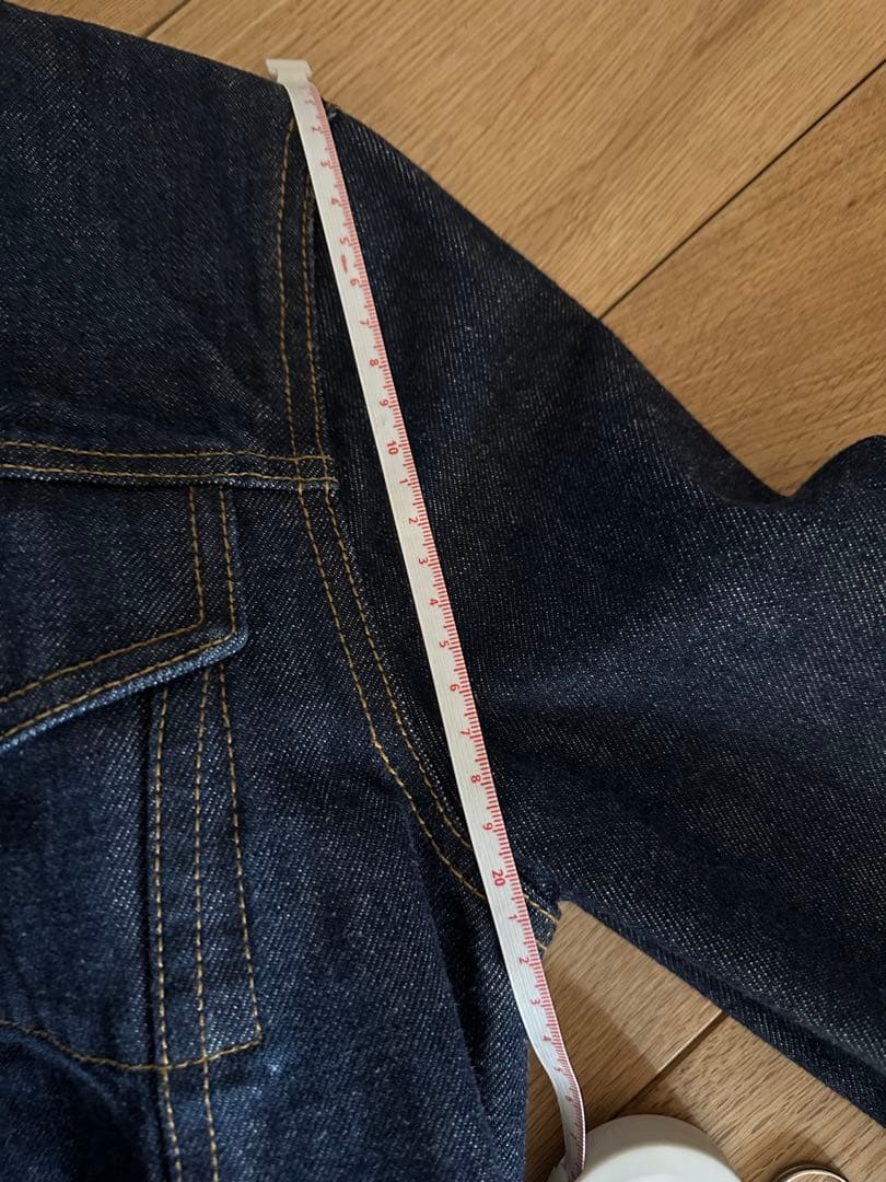 HELMUT LANG Re-edition赤ペンキペイントデニムジャケット