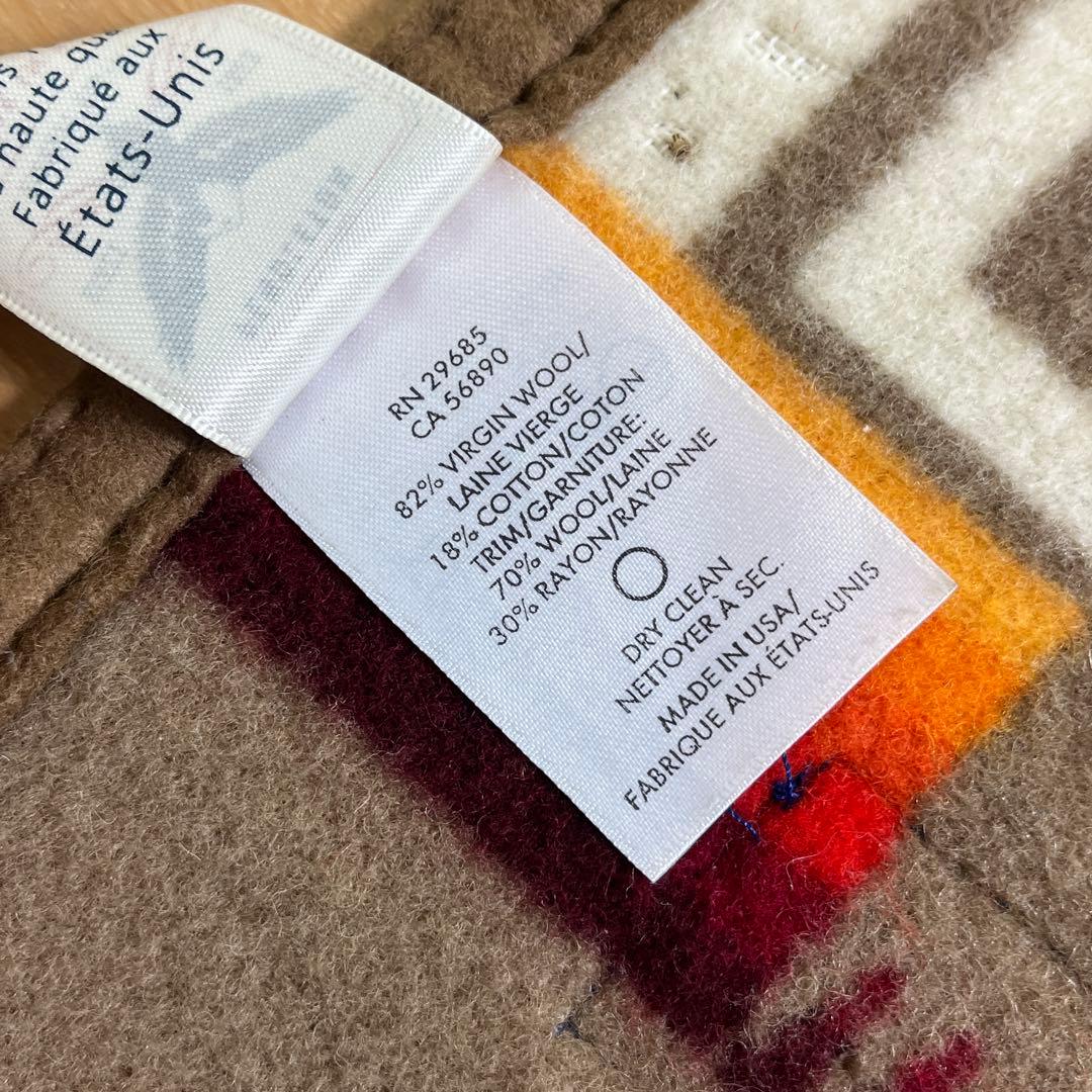 USA製◾️PENDLETON ペンドルトン チマヨ柄 ブランケット 毛ウール A