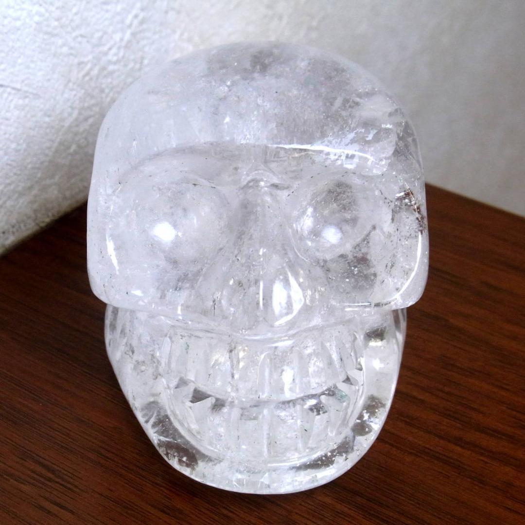 ネパール ヒマラヤ水晶製 ドクロ水晶 スカルクォーツ 箱付き 337g