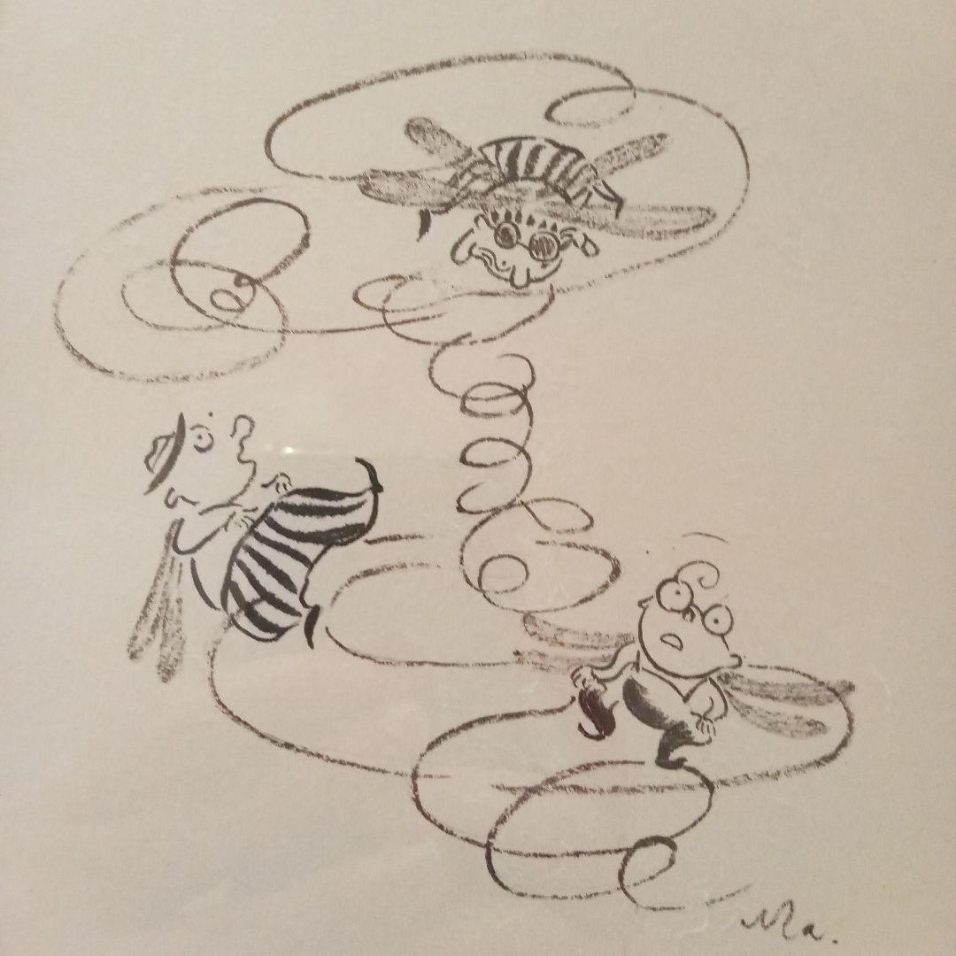 【最終価格】小笠原まき　絵画　『トンボが目を回す』