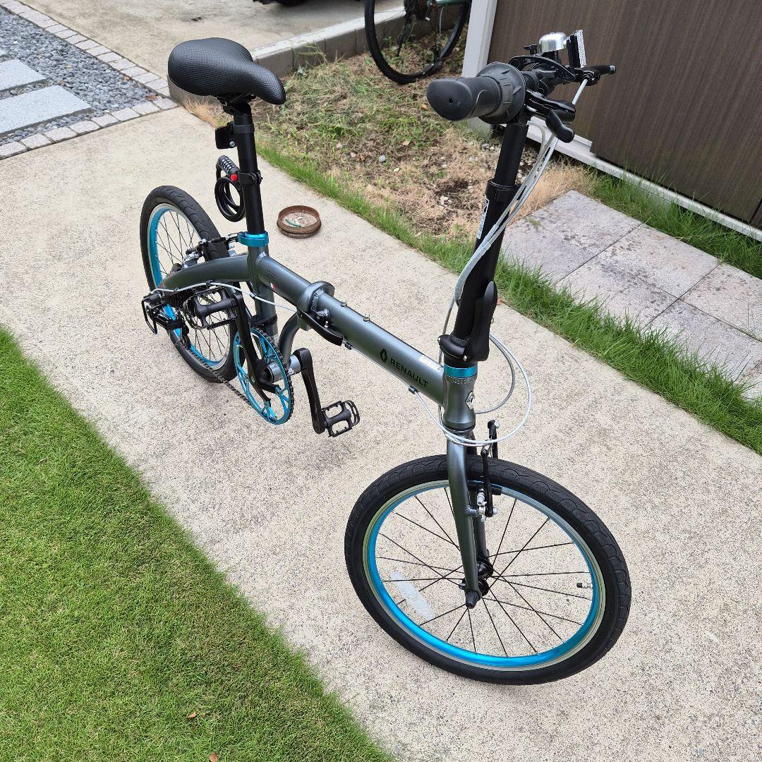 ルノー LIGHT10 折りたたみ自転車 20インチ グレー