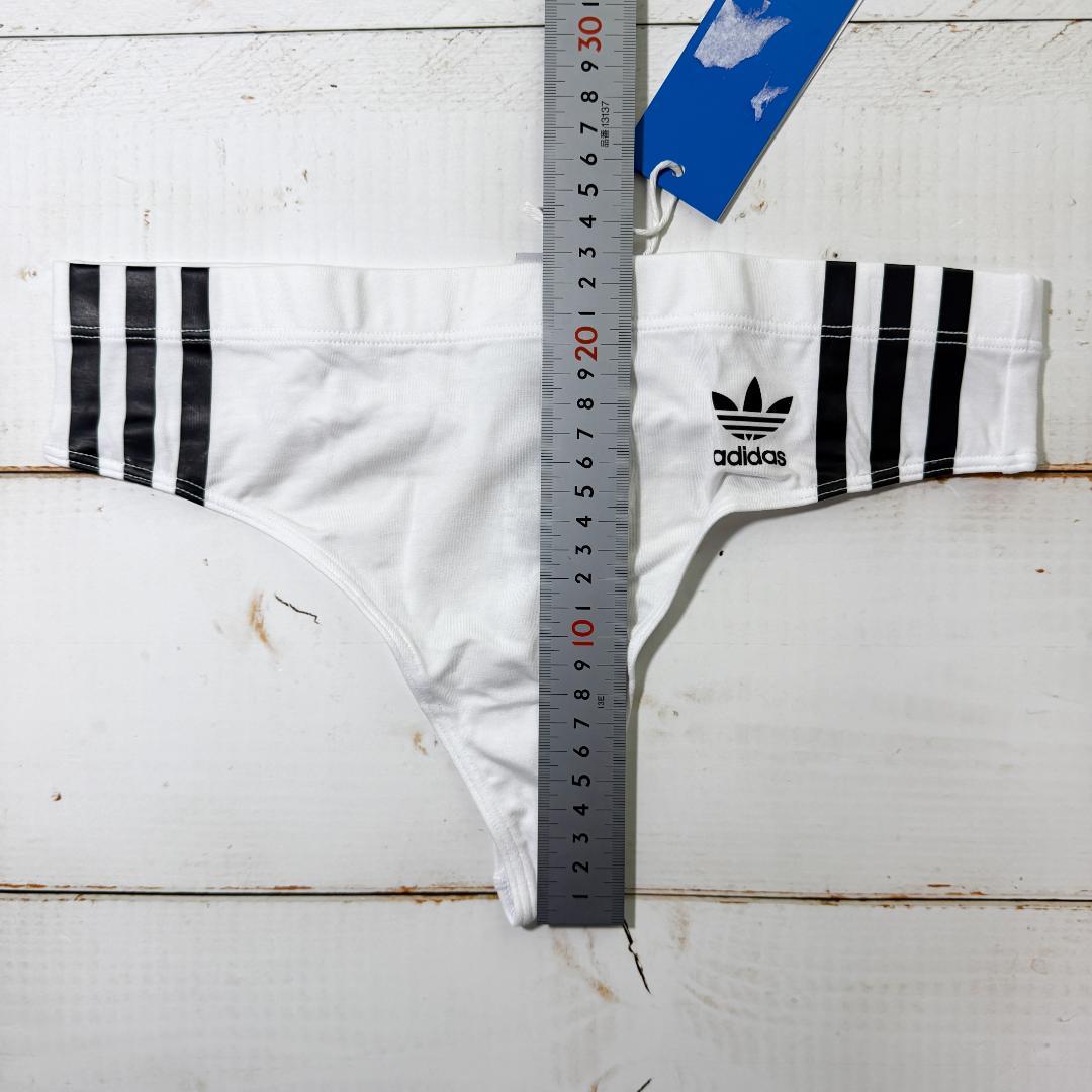 adidas アディダス インナー Tバック White/Black 海外S